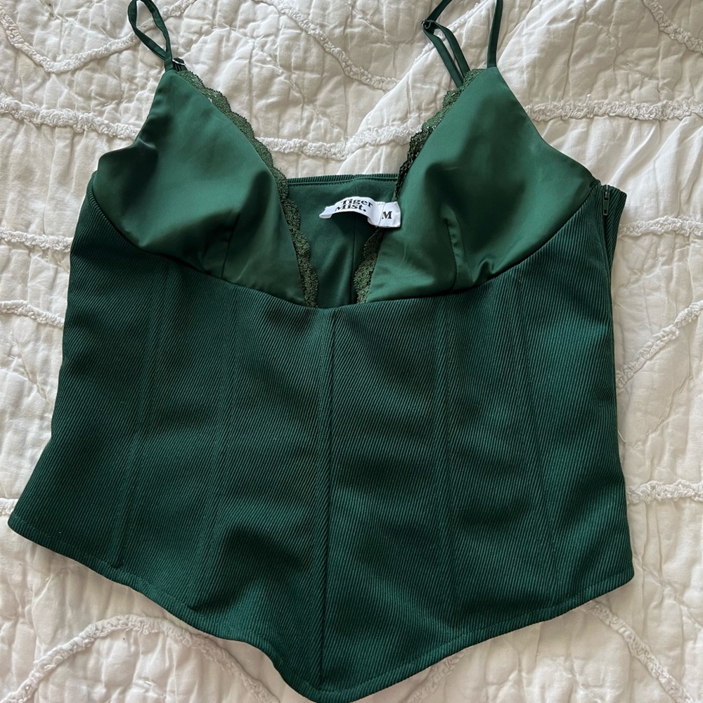 Green Tigermist corset top